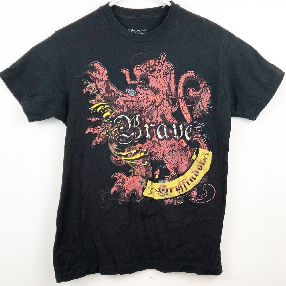 Harry‎ Potter Gryffindor Black Tee Shirt Medium